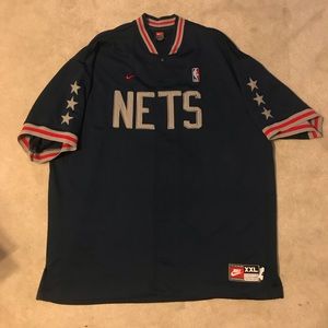 Vintage New Jersey nets swingman warm up
